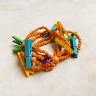ORANGE BRACELET WOODEN